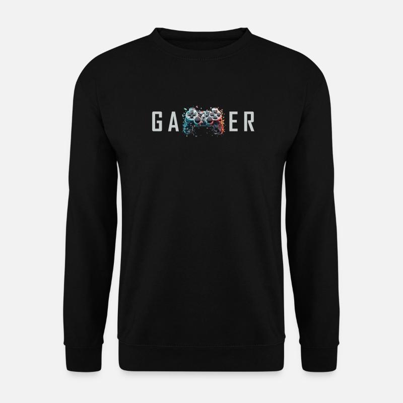 GAMER Power - Controller - Unisex Pullover - Schwarz
