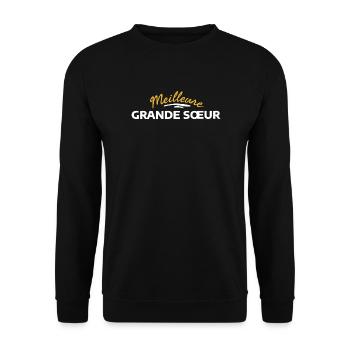 Vintage Florale eklektische Cousinade - Unisex Pullover - Schwarz - Vorne - Alina (178cm) & Michal (187cm)