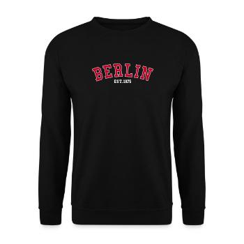 Berlin_Est_1975 - Unisex Sweatshirt - black - Front - Alina (178cm) & Michal (187cm)