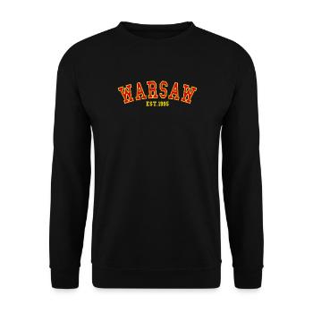 Warsaw_Est_1995 - Sweat-shirt Unisexe - noir - Devant - Alina (178cm) & Michal (187cm)