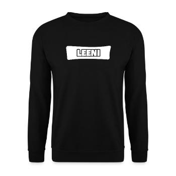 Cadeau pour Leeni - Sweat-shirt Unisexe - noir - Devant - Alina (178cm) & Michal (187cm)