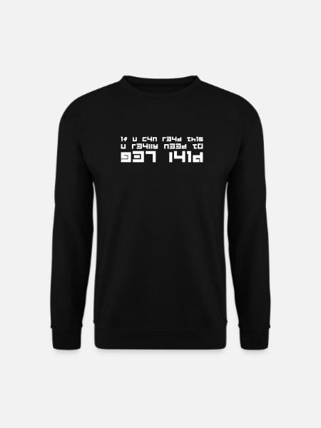 Get Laid Leetspeak – Nerdiger 1337 Spruch - Unisex Pullover - Schwarz