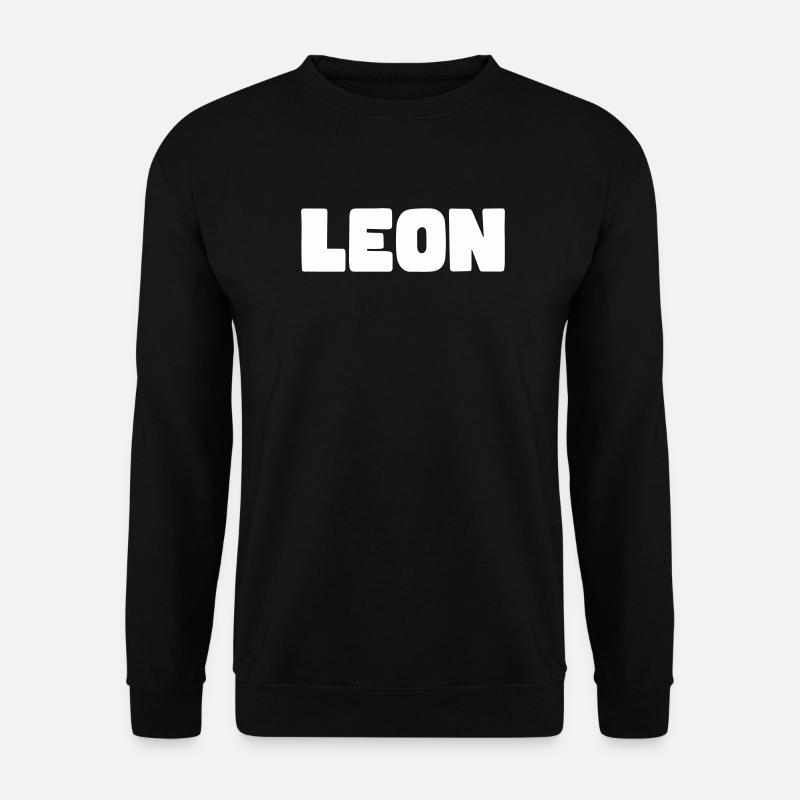 Leon Name - Unisex Pullover - Schwarz