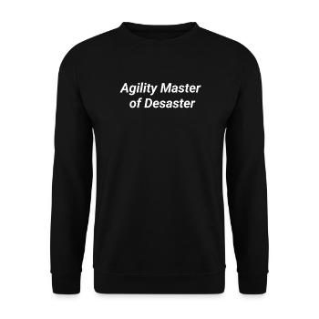 Agility Master of Desaster Shirt Geschenk Coach - Unisex Pullover - Schwarz - Vorne - Alina (178cm) & Michal (187cm)