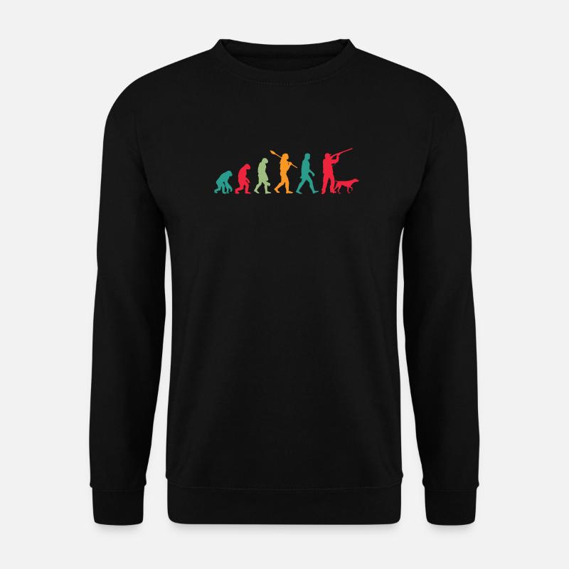 L’évolution des chasseurs - Sweat-shirt Unisexe - noir