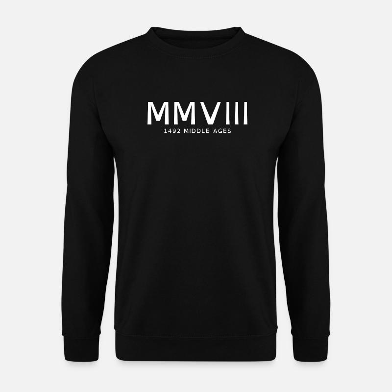 2008_LINE_white - Unisex Pullover - Schwarz