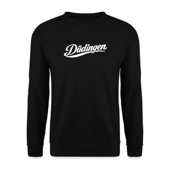 Düdingen Freiburg - Unisex Pullover - Schwarz - Vorne - Alina (178cm) & Michal (187cm)
