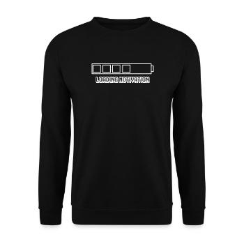 Loading Motivation - T-Shirt - Unisex Sweatshirt - black - Front - Alina (178cm) & Michal (187cm)