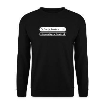 Mental Health Awareness Anxiety - Unisex Sweatshirt - black - Front - Alina (178cm) & Michal (187cm)