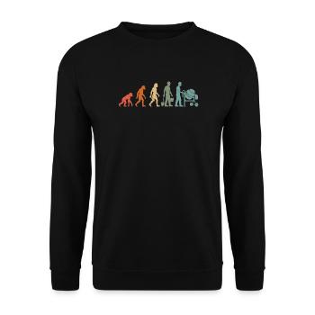 Ouvrier du bâtiment Maçon Artisan sur chantier Maçon - Sweat-shirt Unisexe - noir - Devant - Alina (178cm) & Michal (187cm)