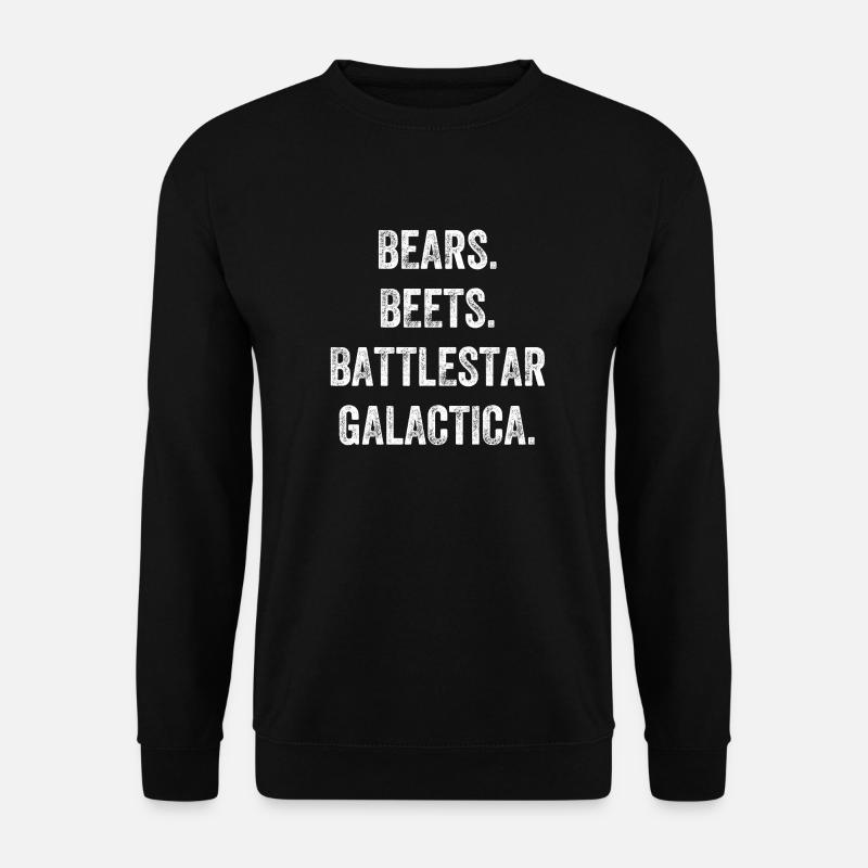 Bears Beets Battlestar Galactica Black - Unisex Pullover - Schwarz