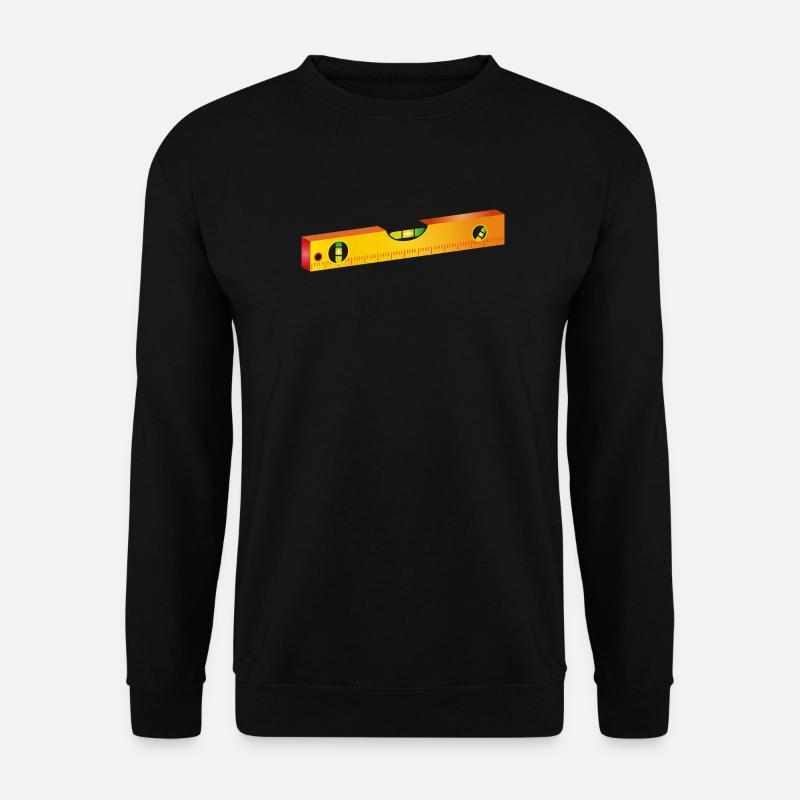Wasserwaage,Richtwaage oder Maurerwaage - Unisex Pullover - Schwarz