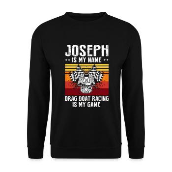 Conception de bateaux de dragster pour les plaisanciers de course - Sweat-shirt Unisexe - noir - Devant - Alina (178cm) & Michal (187cm)