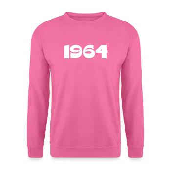 Personalize 1964 60th Birthday Template - Unisex Sweatshirt - pink - Front