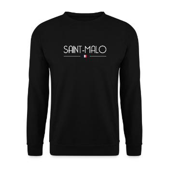 Saint-Malo - Sweat-shirt Unisexe - noir - Devant - Alina (178cm) & Michal (187cm)