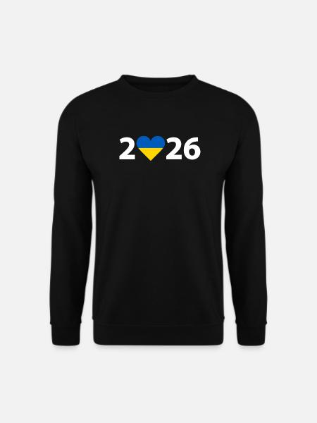 I love Ukraine 2026, Ukraine 2026 - Unisex Pullover - Schwarz