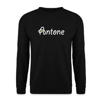 Antone - Sweat-shirt Unisexe - noir - Devant - Alina (178cm) & Michal (187cm)