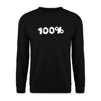 100% - Unisex Sweatshirt - black - Front - Alina (178cm) & Michal (187cm)