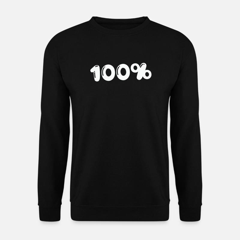 100% - Unisex Pullover - Schwarz