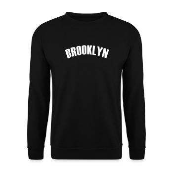 Brooklyn Shirt - Unisex Sweatshirt - black - Front - Alina (178cm) & Michal (187cm)