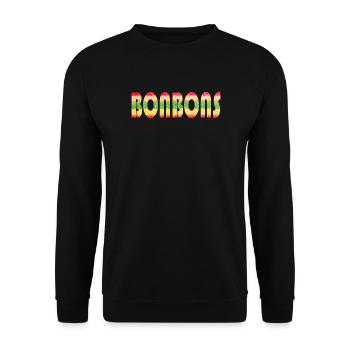 Sweets - Unisex Sweatshirt - black - Front - Alina (178cm) & Michal (187cm)