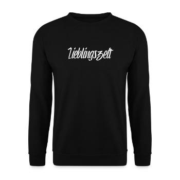 Lieblingszeit - Unisex Pullover - Schwarz - Vorne - Alina (178cm) & Michal (187cm)