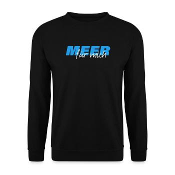 SEA FOR ME - Unisex Sweatshirt - black - Front - Alina (178cm) & Michal (187cm)