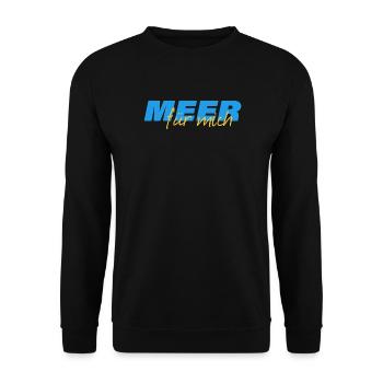 SEA for me - Unisex Sweatshirt - black - Front - Alina (178cm) & Michal (187cm)