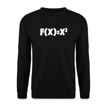f(x) mathematische Gleichung - Unisex Pullover - Schwarz - Vorne - Alina (178cm) & Michal (187cm)