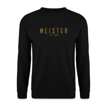 Master est. 2026 - Unisex Sweatshirt - black - Front - Alina (178cm) & Michal (187cm)