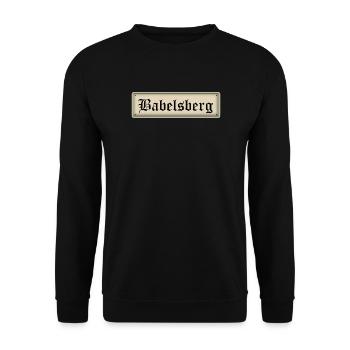 Babelsberg - Sweat-shirt Unisexe - noir - Devant - Alina (178cm) & Michal (187cm)