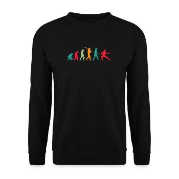 Fechten Evolution - Unisex Pullover - Schwarz - Vorne - Alina (178cm) & Michal (187cm)