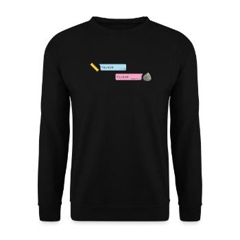 Rock & Rule - Unisex Sweatshirt - black - Front - Alina (178cm) & Michal (187cm)