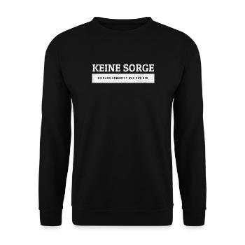 SARKASMUS - Niemand erwartet etwas von dir - Unisex Pullover - Schwarz - Vorne - Alina (178cm) & Michal (187cm)