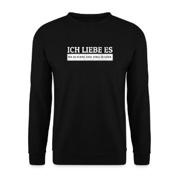 SARCASM - Talking without saying anything - Unisex Sweatshirt - black - Front - Alina (178cm) & Michal (187cm)
