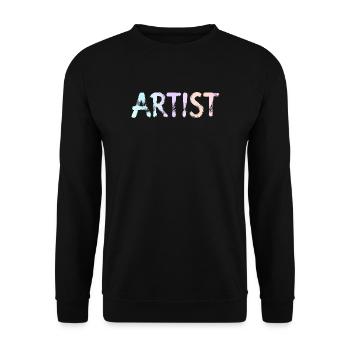Artist - Unisex Sweatshirt - black - Front - Alina (178cm) & Michal (187cm)