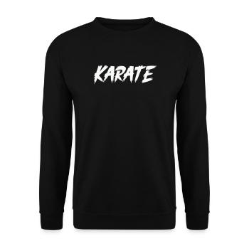Karate - Unisex Pullover - Schwarz - Vorne - Alina (178cm) & Michal (187cm)