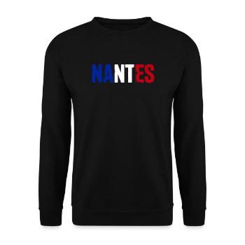 Nantes Frankreich - Unisex Pullover - Schwarz - Vorne - Alina (178cm) & Michal (187cm)