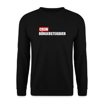 Crew Bürgersteigbier Ortskontrollfahrt OKF - Unisex Pullover - Schwarz - Vorne - Alina (178cm) & Michal (187cm)
