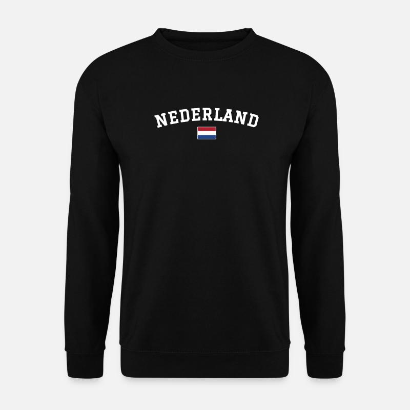 Drapeau des Pays-Bas Blanc - Sweat-shirt Unisexe - noir