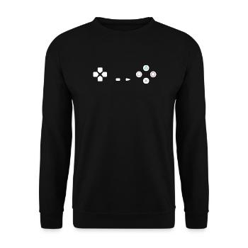 PS Controller - Unisex Pullover - Schwarz - Vorne - Alina (178cm) & Michal (187cm)