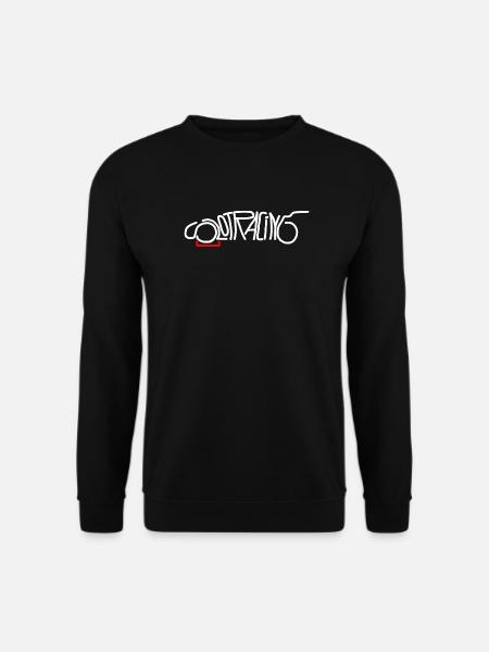 Slotracing Slotcar weiss/rot - Unisex Pullover - Schwarz