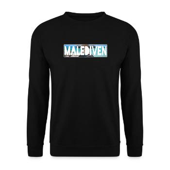 malediven - Unisex Pullover - Schwarz - Vorne - Alina (178cm) & Michal (187cm)
