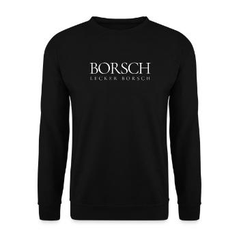 Russische Sprüche lustig Geburtstag Geschenkidee - Unisex Pullover - Schwarz - Vorne - Alina (178cm) & Michal (187cm)