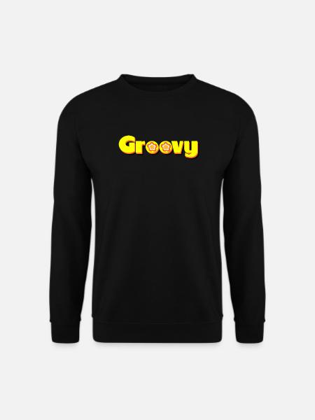 Groovy 70s Flower Blossom - Unisex Sweatshirt - black