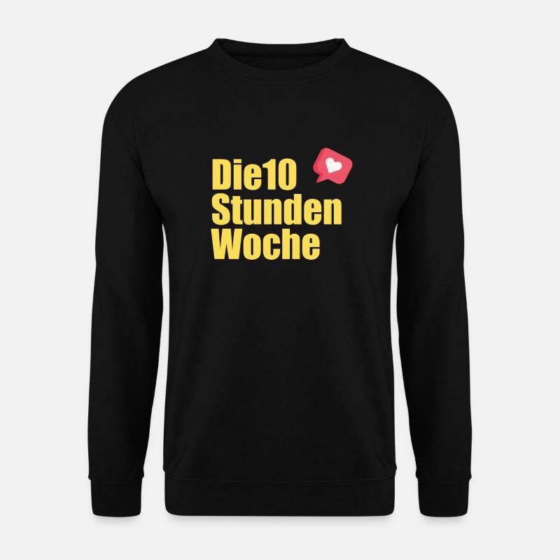 die 10 Stunden Woche Logo - Unisex Pullover - Schwarz