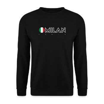 Milan - Sweat-shirt Unisexe - noir - Devant - Alina (178cm) & Michal (187cm)