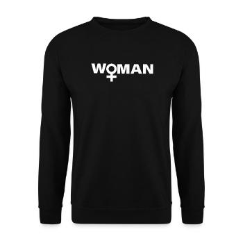 FEMME - Sweat-shirt Unisexe - noir - Devant - Alina (178cm) & Michal (187cm)
