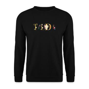 Tilda - Unisex Sweatshirt - black - Front - Alina (178cm) & Michal (187cm)