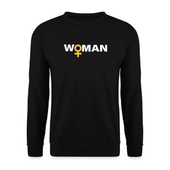 Woman - Unisex Sweatshirt - black - Front - Alina (178cm) & Michal (187cm)